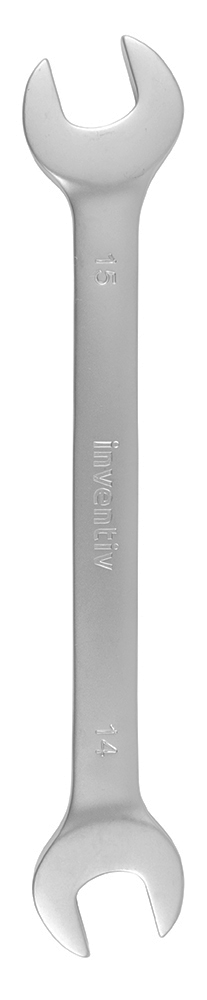 Clé plate 14/15mm chrome vanadium - INVENTIV